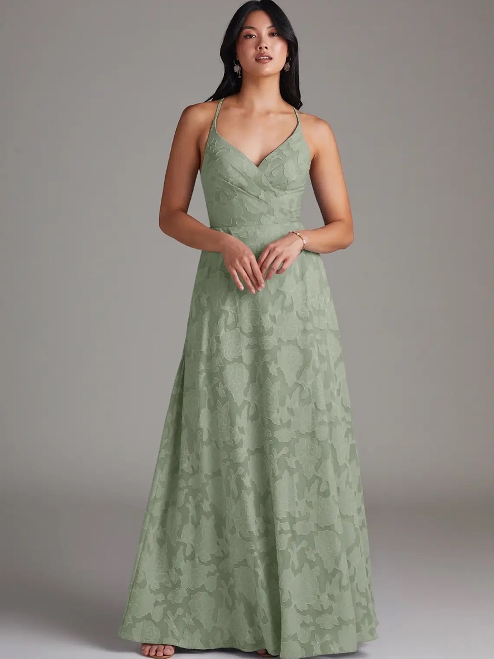 Azazie V-Neck Maxi Dress